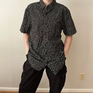 Patterned American Eagle Button Down